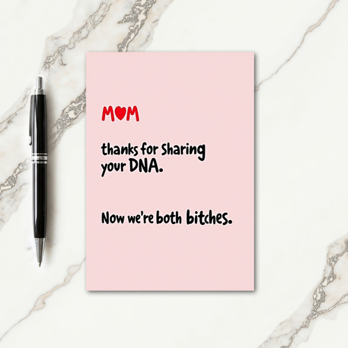 Sweet Mom Red Heart Card