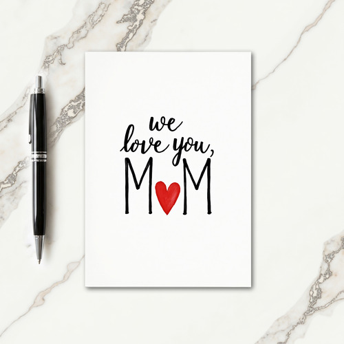 Sweet Mom Vermilion Heart Card