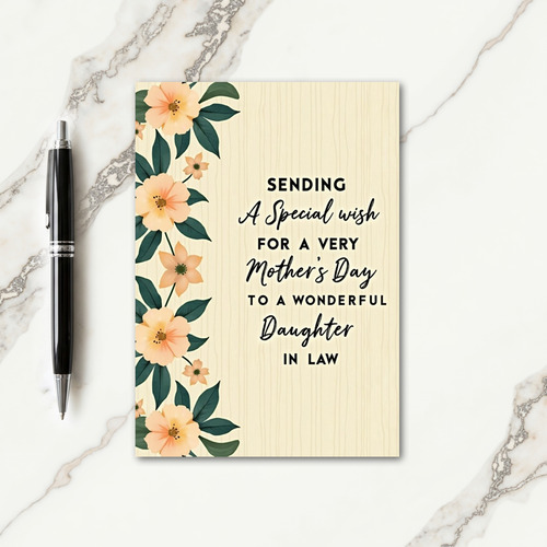 Sweet Moms Day Blossom Card