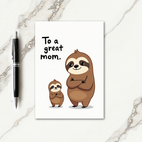 Sweet Moms Illustration Card
