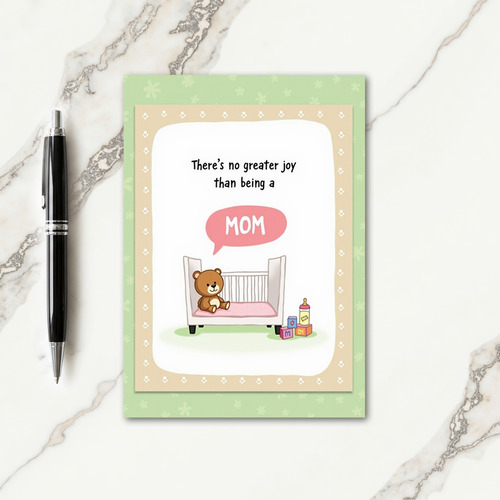 Sweet Moms Joy Illustration Card