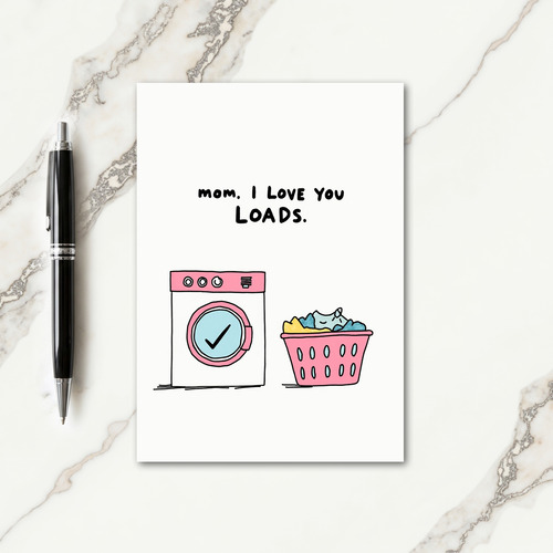 Sweet Moms Laundry Day Card