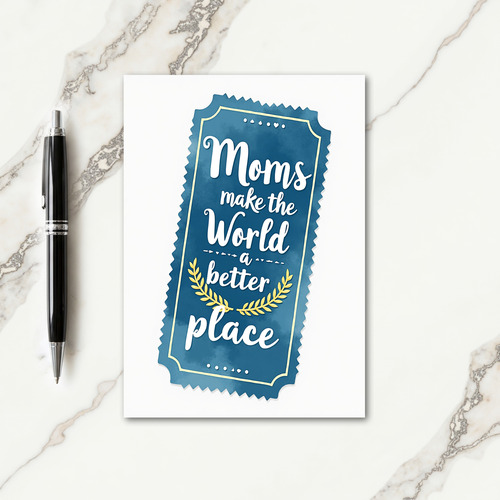Sweet Moms World Art Card