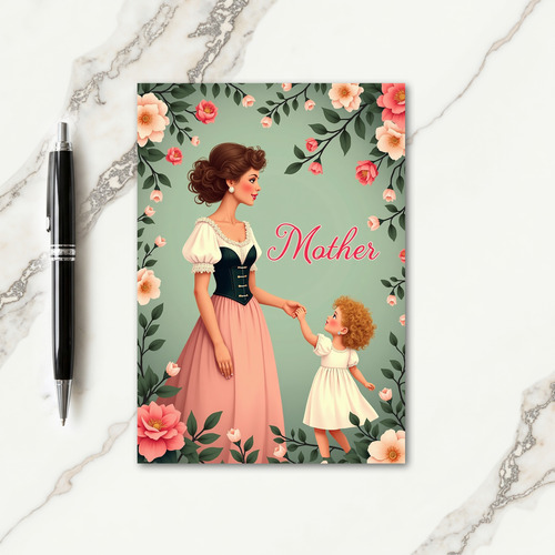 Sweet Mother And Child Card