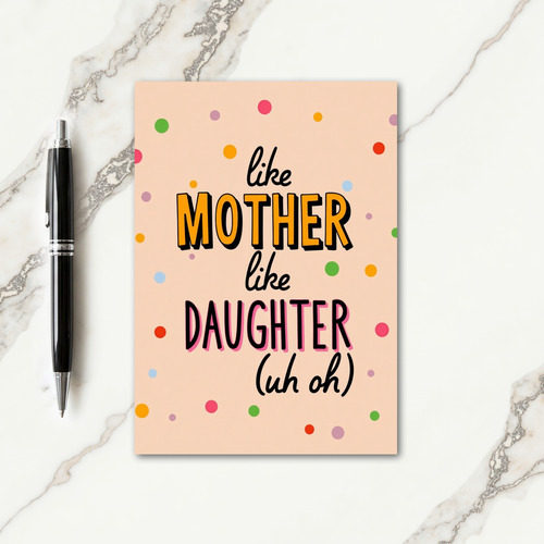 Sweet Mother Daughter Art Card