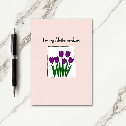 Sweet Mother In Law Tulip Card