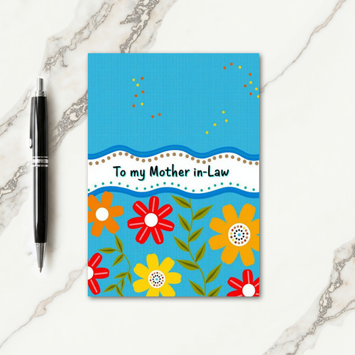 Sweet Mother Inlaw Card