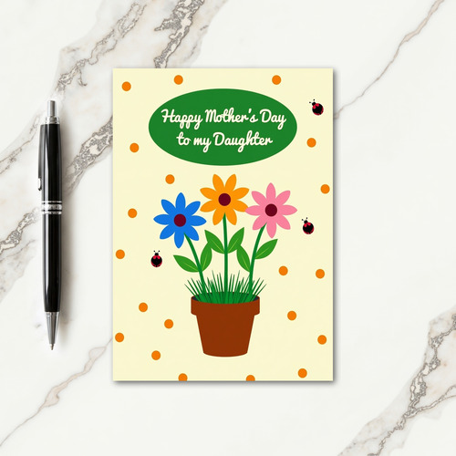 Sweet Mother To Daughter Card