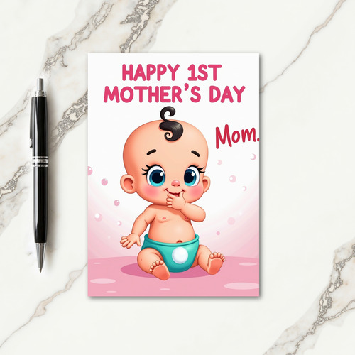 Sweet Mother039S Day Baby Art Card