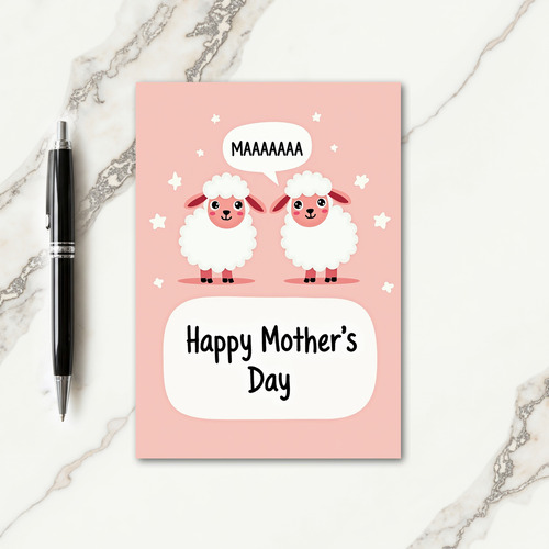 Sweet Mothers Day Animals Card