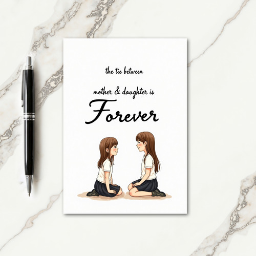 Sweet Mothers Day Anime Card