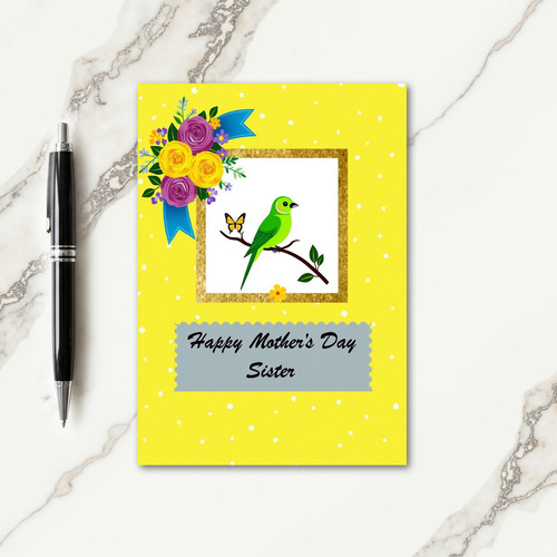Sweet Mothers Day Avian Art Card