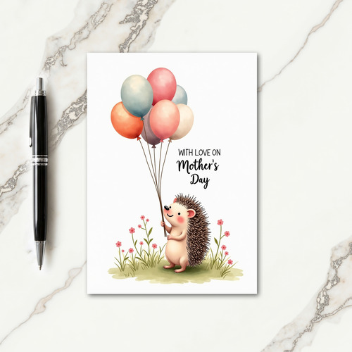 Sweet Mothers Day Balloons Card