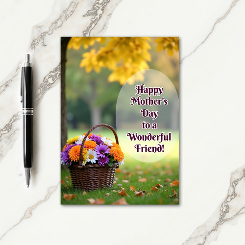 Sweet Mothers Day Basket Card