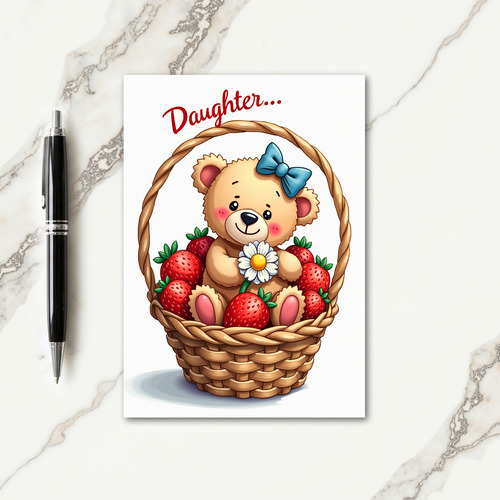 Sweet Mothers Day Bear Cub Card