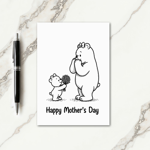 Sweet Mothers Day Bear Hug Card