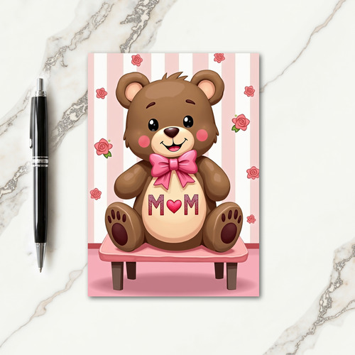 Sweet Mothers Day Bear Hugs Card