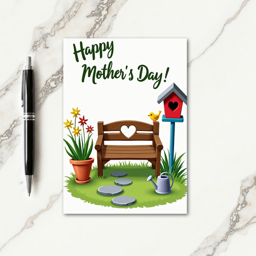 Sweet Mothers Day Bench Card