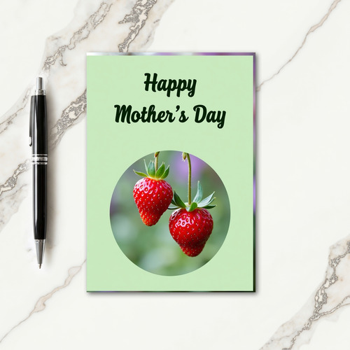 Sweet Mothers Day Berry Art Card