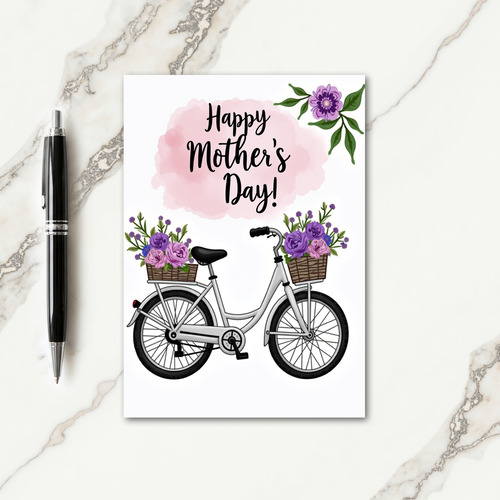 Sweet Mothers Day Bike Ride Card