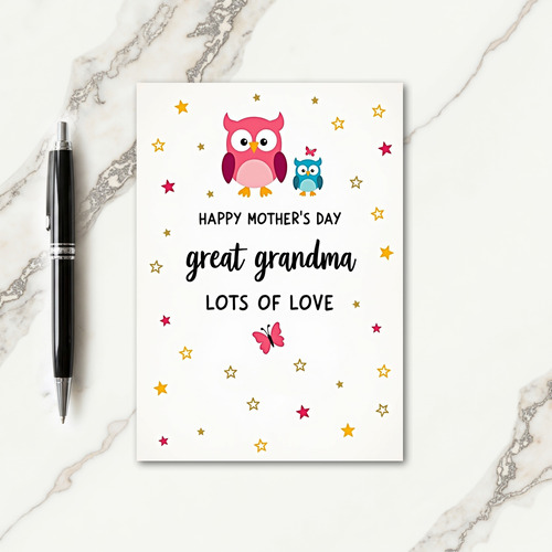 Sweet Mothers Day Bird Art Card