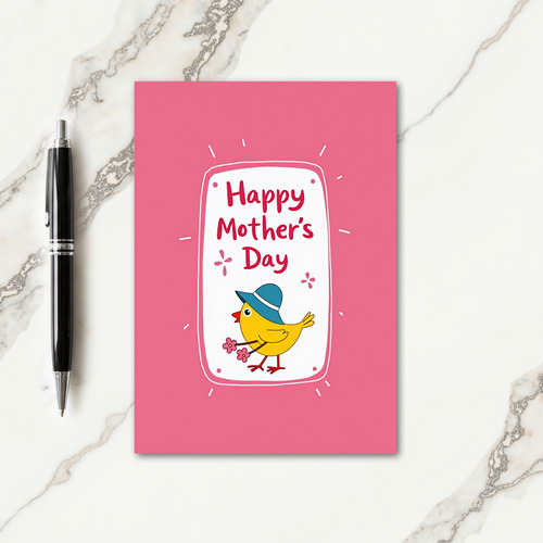Sweet Mothers Day Bird Bouquet Card