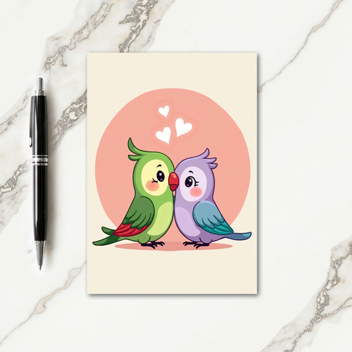 Sweet Mothers Day Bird Kiss Card