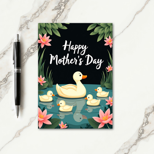 Sweet Mothers Day Bird Scene Card