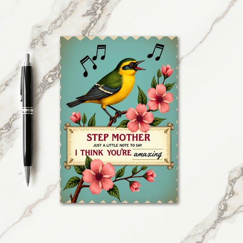 Sweet Mothers Day Bird Song Card