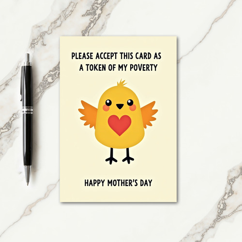 Sweet Mothers Day Birdie Card