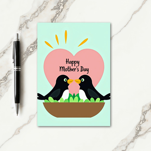 Sweet Mothers Day Birds Card