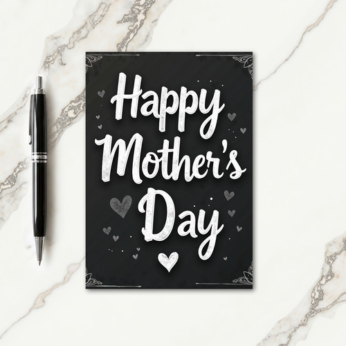 Sweet Mothers Day Blackboard Card