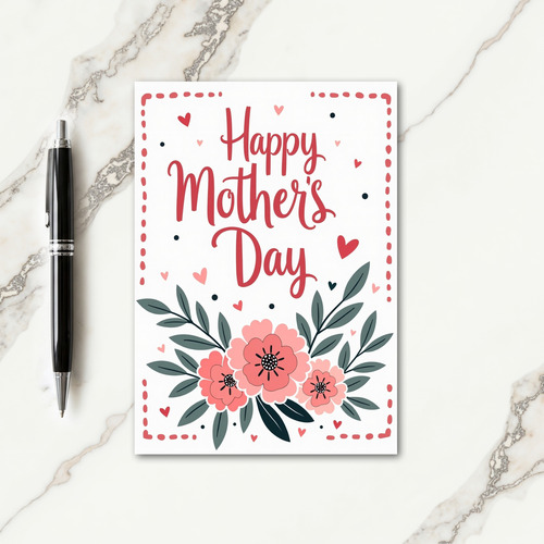 Sweet Mothers Day Blossoms Card
