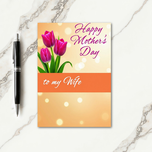 Sweet Mothers Day Bokeh Card