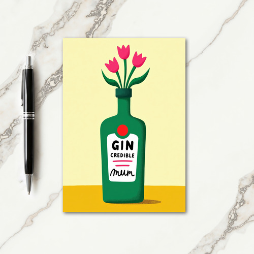 Sweet Mothers Day Bottle Art Card