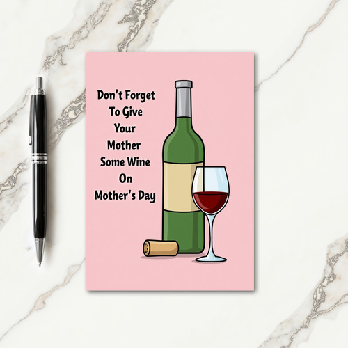 Sweet Mothers Day Bottle Card