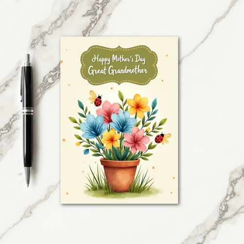 Sweet Mothers Day Bouquet Art Card