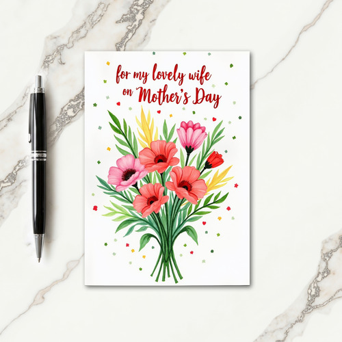 Sweet Mothers Day Bouquet Image Card