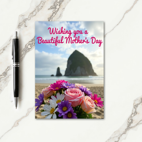 Sweet Mothers Day Bouquet Ocean Card