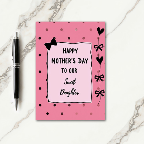 Sweet Mothers Day Bow Card