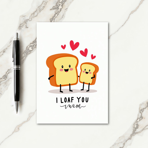 Sweet Mothers Day Bread Slice Card