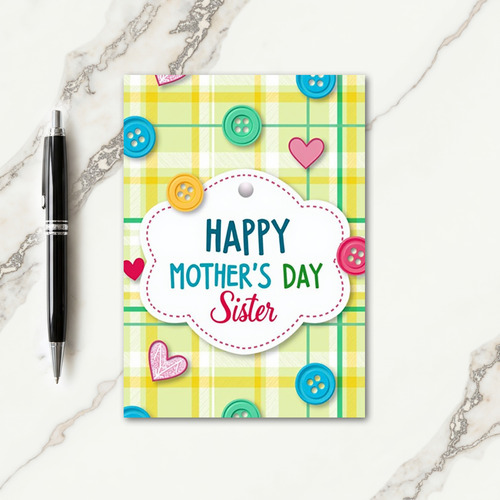 Sweet Mothers Day Button Card