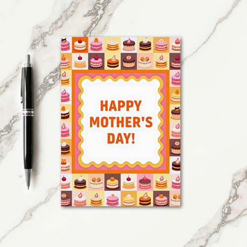 Sweet Mothers Day Cakes Card