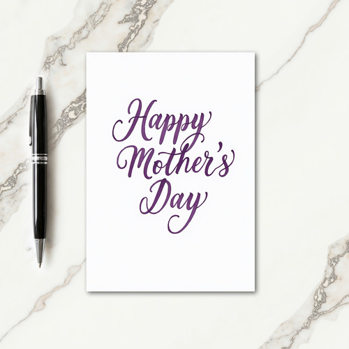 Sweet Mothers Day Calligraphy Card