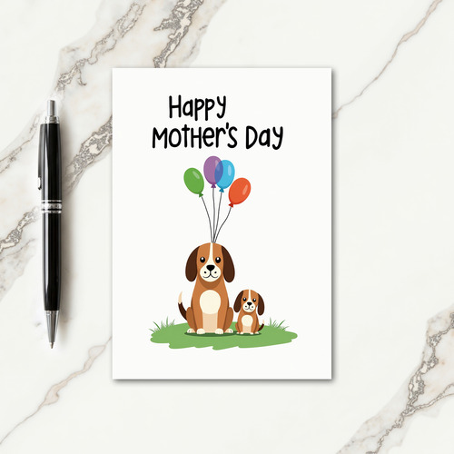 Sweet Mothers Day Canine Card