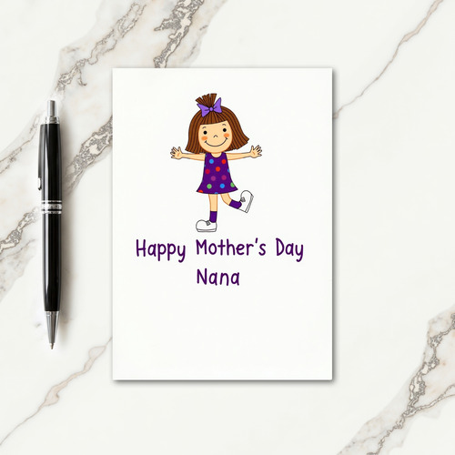 Sweet Mothers Day Cartoon Card