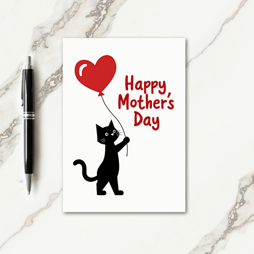 Sweet Mothers Day Cat Card