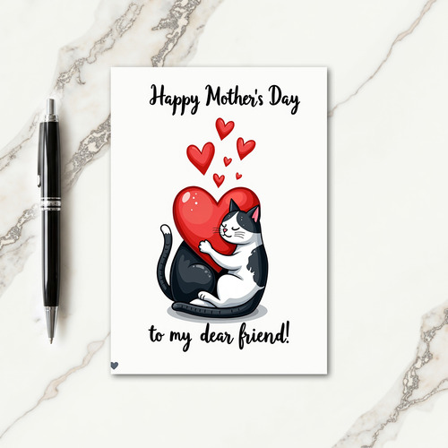 Sweet Mothers Day Cat Love Card