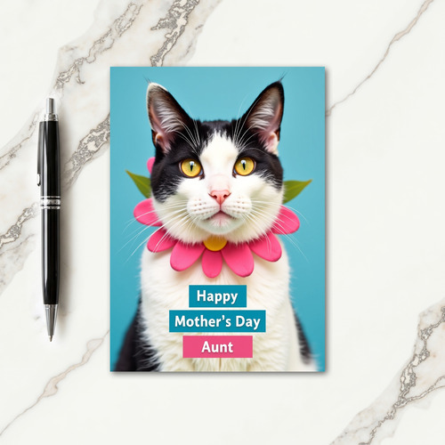 Sweet Mothers Day Cat Portrait Card
