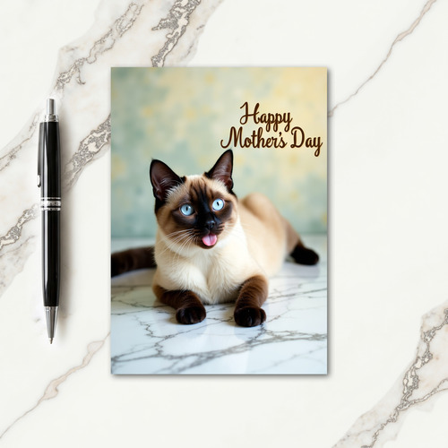 Sweet Mothers Day Cat Scene Card
